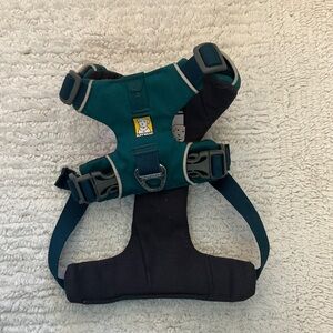 Ruffwear Teal and Black Dog Harness